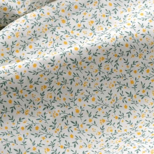 One meter cotton fabric Broken flower printing tissu Summer thin dress robe Clothes patchwork