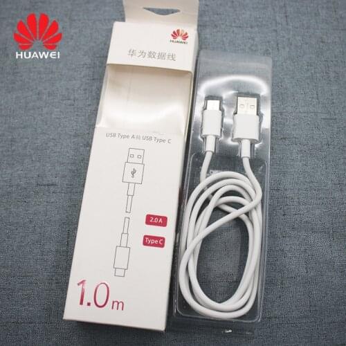 Original Huawei 100CM 2A USB 3.1 Type C Cable For Huawei P9 P10 Pro P20 Lite Mate 9 10 20 pro Honor 8 9 9X pro V8 V9 V10 G9 plus