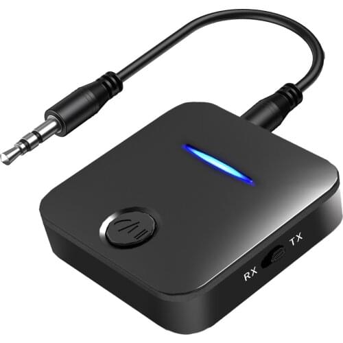 2 In 1 Bluetooth 5.0 Receiver Transmitter Car Home Bluetooth Audio Adapter Call MIC Two-In-One Car Bluetooth Hands-Free