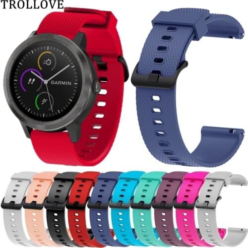 Watchband Strap for Garmin vivoactive3 / vivoactive 3 HR Watch Silicone Wrist Band for Garmin vivomove / vivomove HR Bracelet