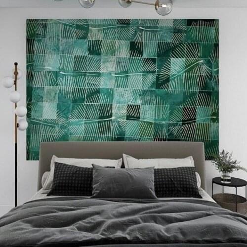 Green color luxury cowhide patchwork abstract art rug , big size American style real cow leather decoration fur carpet