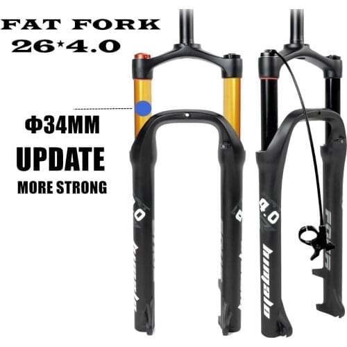 MTB Moutain 26inch Bike Fork Fat bicycle Fork Air Gas line Locking Suspension Forks Magnesium Aluminium Alloy 4.0"Tire 135mm