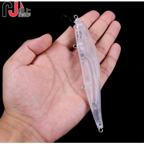 10PCS 14CM 20G Minnow Weight Unpainted Glide Lure Fishing Bait Blank Transparent Swimbait Fishing Tackle