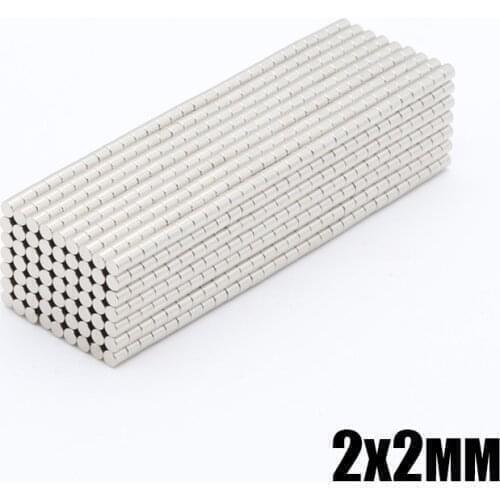 1000pcs 2x2 mm Small Super Strong Magnet N35 2 * 2 mm Powerful Neodymium Rare Earth Permanent Magnets 2x2 mm