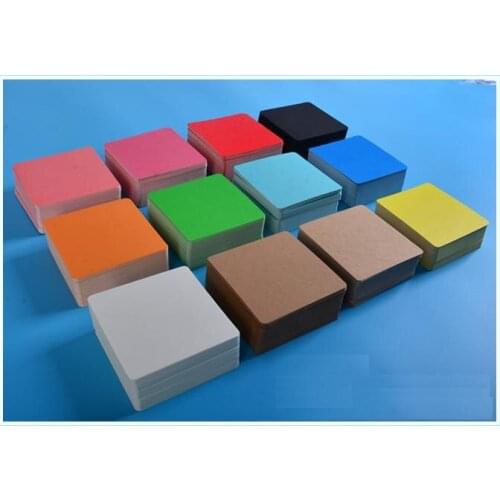 200 PCS Colourful Blank Empty Writing Painting Drawing Diary Notes Memory Cards 5.4X9cm