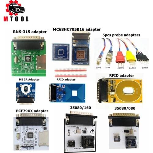 35080 Adapter 35080/160 Erase Adapter For iProg Programmer Works iProg+ RFID/PCF79XX Adapter/5 Probe Pins