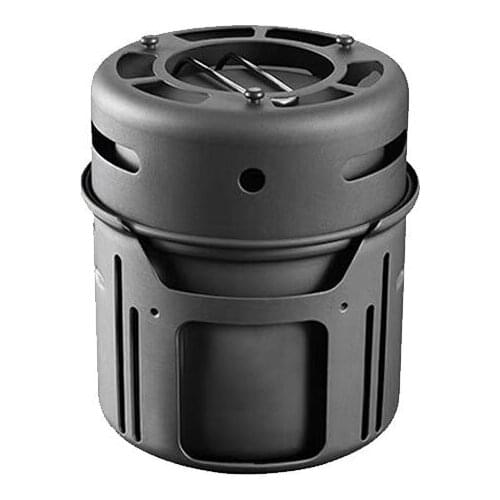 ALOCS CW-C01 Outdoor Camping Hiking Picnic Cooking tableware Windproof Alcohol Stove Self-driving Pot Pan