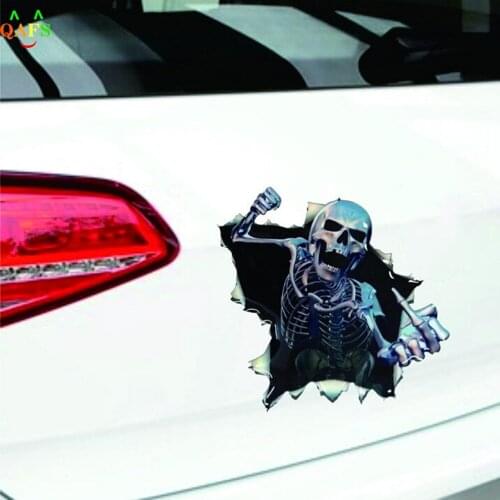 Car Sticker Skull Car Hoods Trunk Thriller Rear Window Decal Car Decal Covers Car Styling New DIY 3D Waterproof