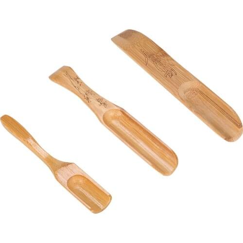 Chinese Style Bamboo Tea Spoon Natural Chinese Kongfu Tea Shovel Tea Ceremony Fish Shape Teaware Accessories