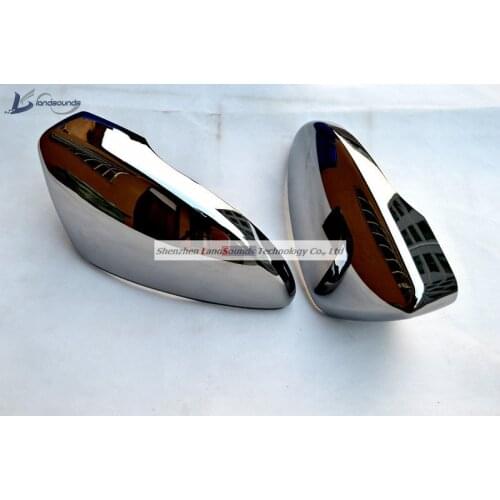 Black Chrome Rear View Mirror Cover Side Wing Mirror Housing Case for VW Jetta Passat CC B7 B8 Scirocco Golf 6 MK6 MK7 Tiguan