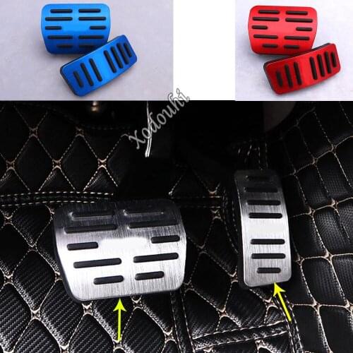 For Volkswagen VW T-cross Tcross 2018 2019 2020 Car Cover Aluminium Alloy Foot Gas/petrol/oil Brake Rest Trim Pedal Frame 2pcs