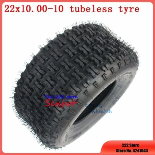 22x10.00-10 4Ply Snow / Mud Tire Lawnmower Garden Tractor ATV Buggy Go Karts 22x10-10 Vacuum Wheel Tyre