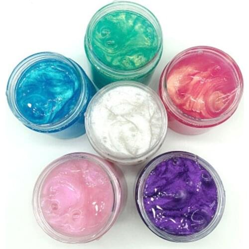 Modeling Clay Charm Pearlescent Color Slime Starry Illusion Slime Poke Mud Crystal Mud Fairytale Dream DIY Super Light Clay