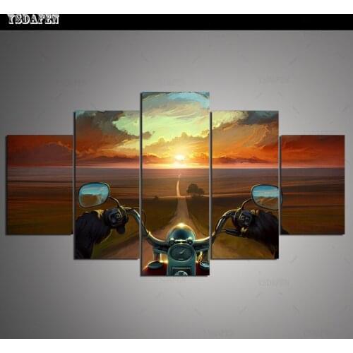 HD print olieverf Film modulaire foto Scenery poster kind room decor woondecoratie 5 stks canvas art z558
