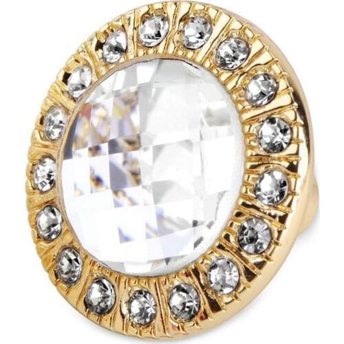 Crystal Glass Round Single Hole Handle Drawer Door Cabinet Handle 30mm