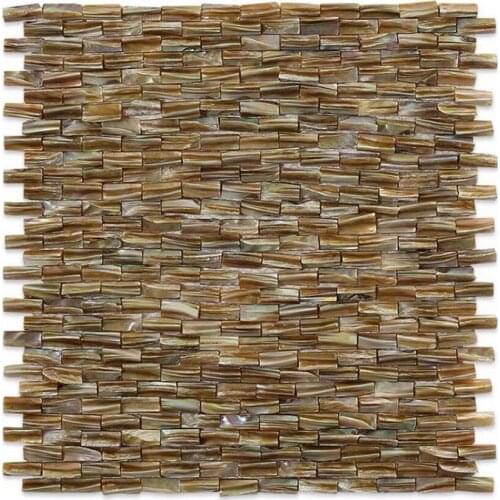 [Mius Art Mosaic] Sorth Seas Pearl 3D Brick Pattern mosaic tile for backsplash tile