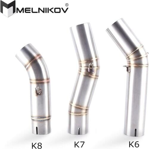 Motorcycle Full Exhaust Middle Pipe Slip On For Suzuki GSXR600 Gsxr700 Gsxr750 K7 GSX R700 R750 R600 GSXR 600 750 K6 K8 Exhaust