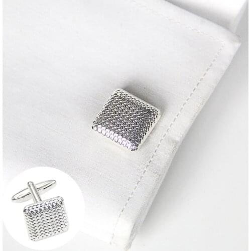 Mens Fashion Square Shape Cufflinks Shirt Cuff Links Party Wedding Groom Decor