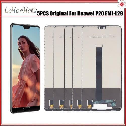 Wholesale 10 PCS/Lot Original For HUAWEI P20 LCD Display EML-L29 L22 L09 Touch Screen Digitizer Assembly EML-L09C EML-L29C LCD