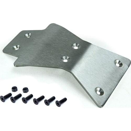 Cnc alloy stainless front bottom reinforcing plate 97025 for 1/5 rc car parts losi 5ive t ,rovan lt