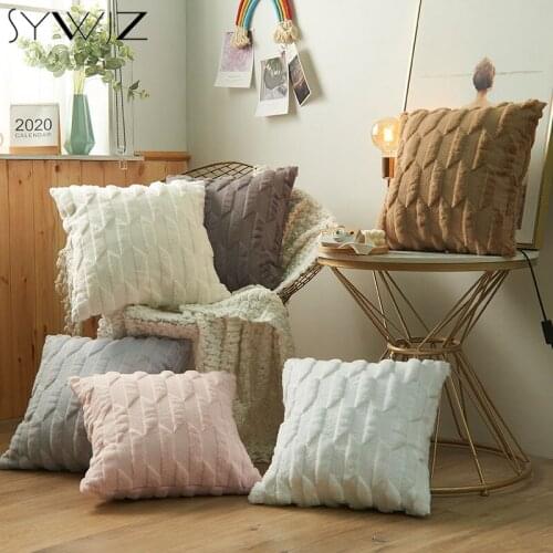 Plush Decorative Cushion Cover Pillow Case Sofa Pillowcase Living Room Decoration Nordic Hug Throw Cushion Covers Home Decor