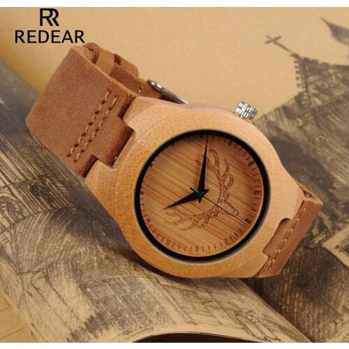 REDEAR Mens Gold Watch