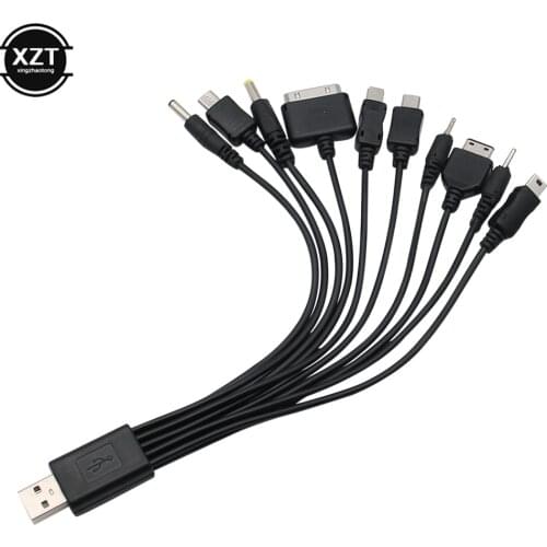 Universal Micro USB Cable Portable 10 in 1 USB Multi Charger phone cord Charging Cord Adapter for phone