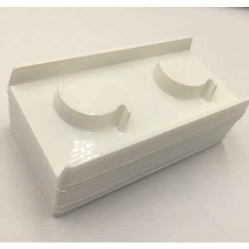 2Pairs Lashes Tray 50pcs/Lot Empty Eyelashes Holder Fit Regular Eyelash and 25MM Lash