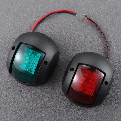 2Pcs/1 Pair DC12V-24V Universal ABS LED Navigation Light Lamp Signal Lamp accessories For Marine Boat Yacht Truck Trailer Van