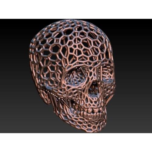 3D model for cnc or 3D printers in STL file format -Hollow Skull