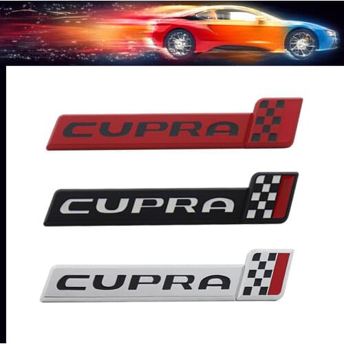 3D Premium CUPRA Raceflag car Hood Fender trunk Rear Bonnet Nameplate Decal Emblem Badge Sticker for Leon 5F Ibiza 6J