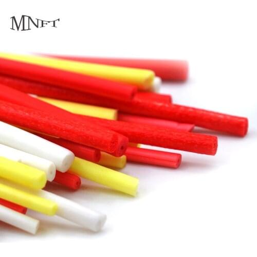 MNFT 50Pcs Fishing Float Making Fly Tying Rig Making DIY 2.5-4.5mm High Density Foam Cylinder With Central Hole