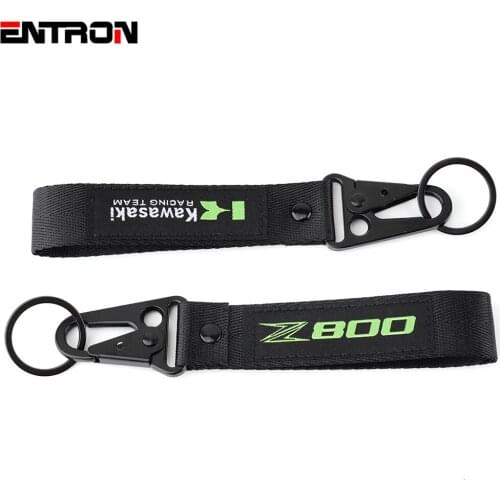 For Kawasaki Z800 Z800E Z 800 800E Ninja Models Motorcycle Keychain Embroidery Badge Key Chain Moto Keyring Pendant Accessories
