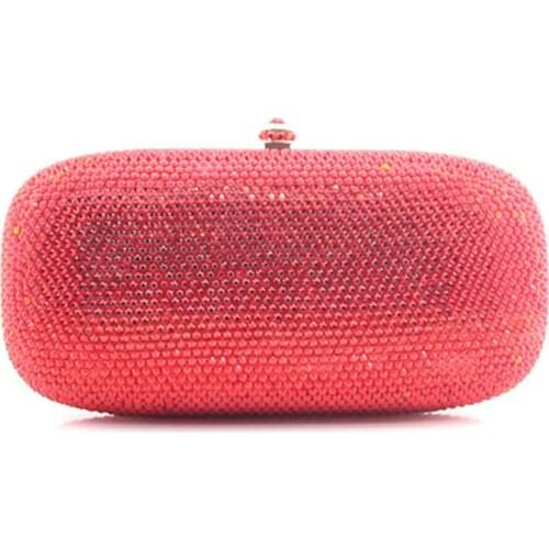 XIYUAN BRAND women red Evening Bag wedding bride Diamond clutch Purse party student Wallet Clutch Bags lady Handbag Shoulder Bag