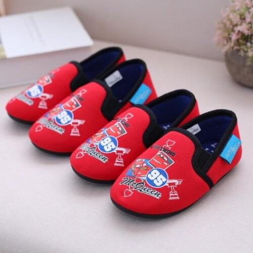 Disney childrens car cotton shoes warm cotton shoes girls boys non-slip soft bottom thick home shoes