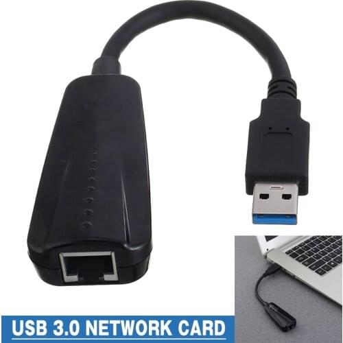 For Tablet/Desktop/Notebook 1pc USB 3.0 Network Card 10/100/1000Mbps RJ45 Gigabit Ethernet Adapter Pohiks