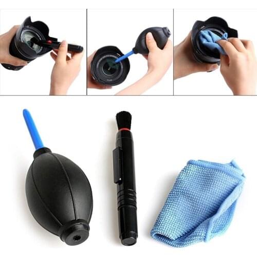 Screen Cleaning Kit Air Duster Blower Brush Dust Cloth Pen Camera For Notebook Keyboard Laptop Phone Professional Cleaning Suit