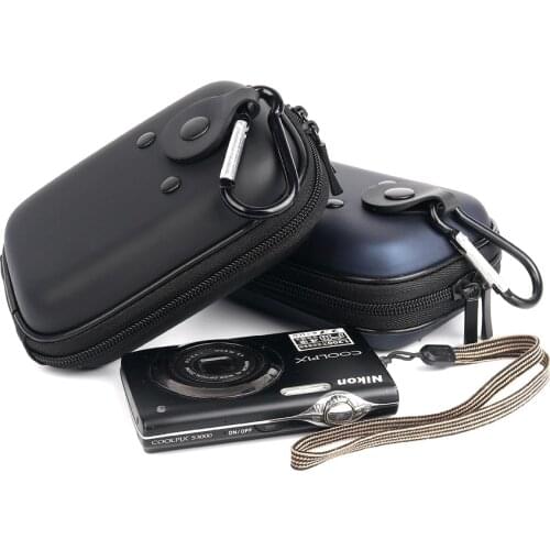 EVA Digital Camera Bag Hard Case Protect Waist Packs For Nikon CoolPix W300 W100 AW130 AW120 S33 S32 L32 L31 Sony RX100 M6 M5 II