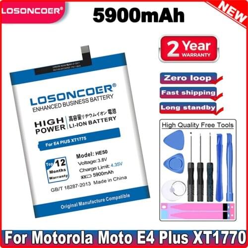 LOSONCOER Motorola Moto E5 Batteries