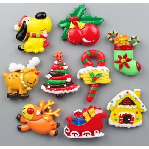 Stereo refrigerator magnets creative childrens morning education magnets message stickers decorations cute Christmas gifts