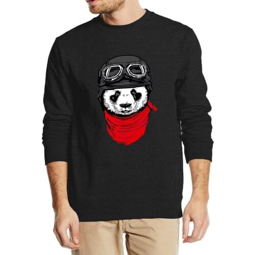 Chinese Style Funny Panda Printed hoodie men 2019 autumn winter warm fleece men sweatshirt hoodies cool harajuku style tracksuit