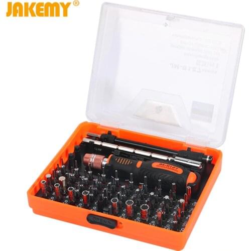 JAKEMY 53 in 1 Multipurpose Precision Screwdriver Set for Computer Tablet Mobile Phone Repair Tools Kit