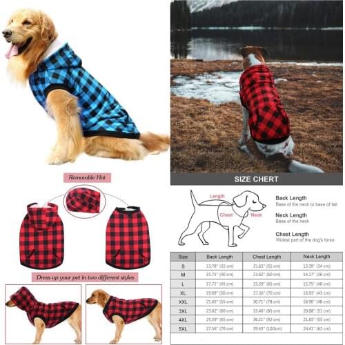 Large Dog Coat Jacket Winter Big Dog Clothes Outfits Welsh Corgi Samoyed Husky Labrador Golden Retriever Clothing Costume