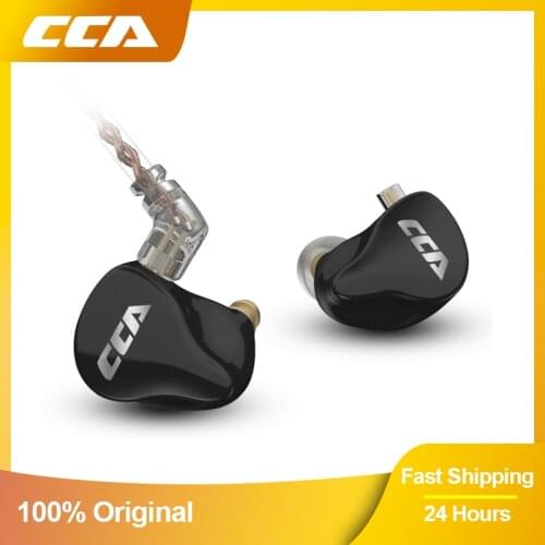 CCA CA16 Hybrid Technology 7BA+1DD Wired Earphones In Ear Earplugs Headphones Detachable Cable Noice Cancelling Monitor Headset