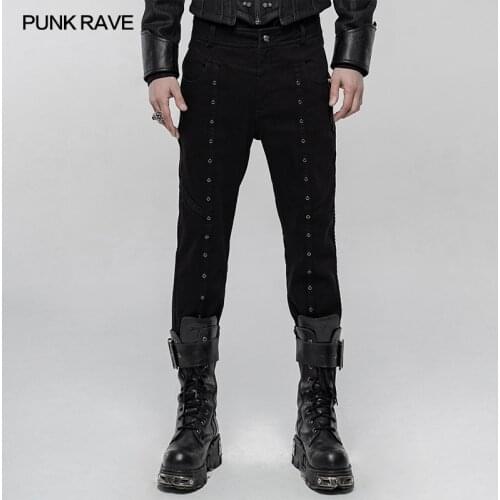 Мужские осенние джинсы PUNK RAVE China At AliExpress