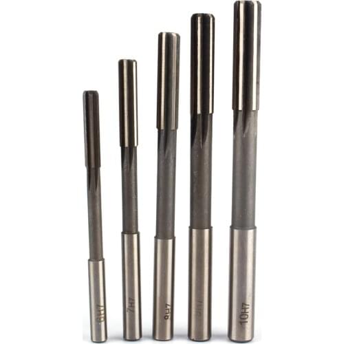 1Pcs 2/3/4/5/6/7/8/9/10mm Shank HSS Machine Reamer H7 Straight Shank Chucking Reamer Milling Cutter Metal Bore Machining Tool