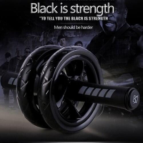 Abdominal Muscle Roller Mens Silent Two-wheeled Sauville Two-wheeled Abdominal Wheel Exercise Equipment Fitness Machine