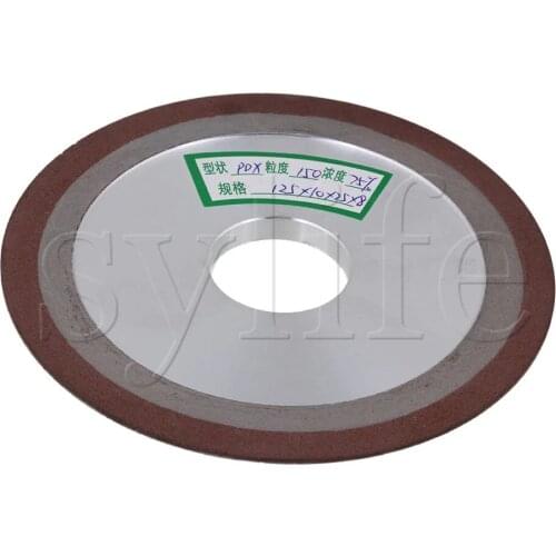 Silver PDX Plain Resin Tapered Grinding Wheel 150 Grit Diamond 125mm OD