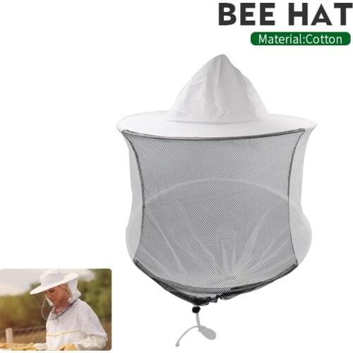 Bee keeping Hat Beekeeping Mesh Net Head Face Protector Cap Outdoor Mosquito Bees Tools Veil Protective Beekeeper Equipment