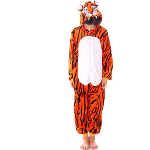 Stitch Unicorn Panda Tiger Pig Totoro Koala Animal Pajamas Set Kids Cute Cartoon Pajamas Girls Boys Flannel Sleepwear Onesies